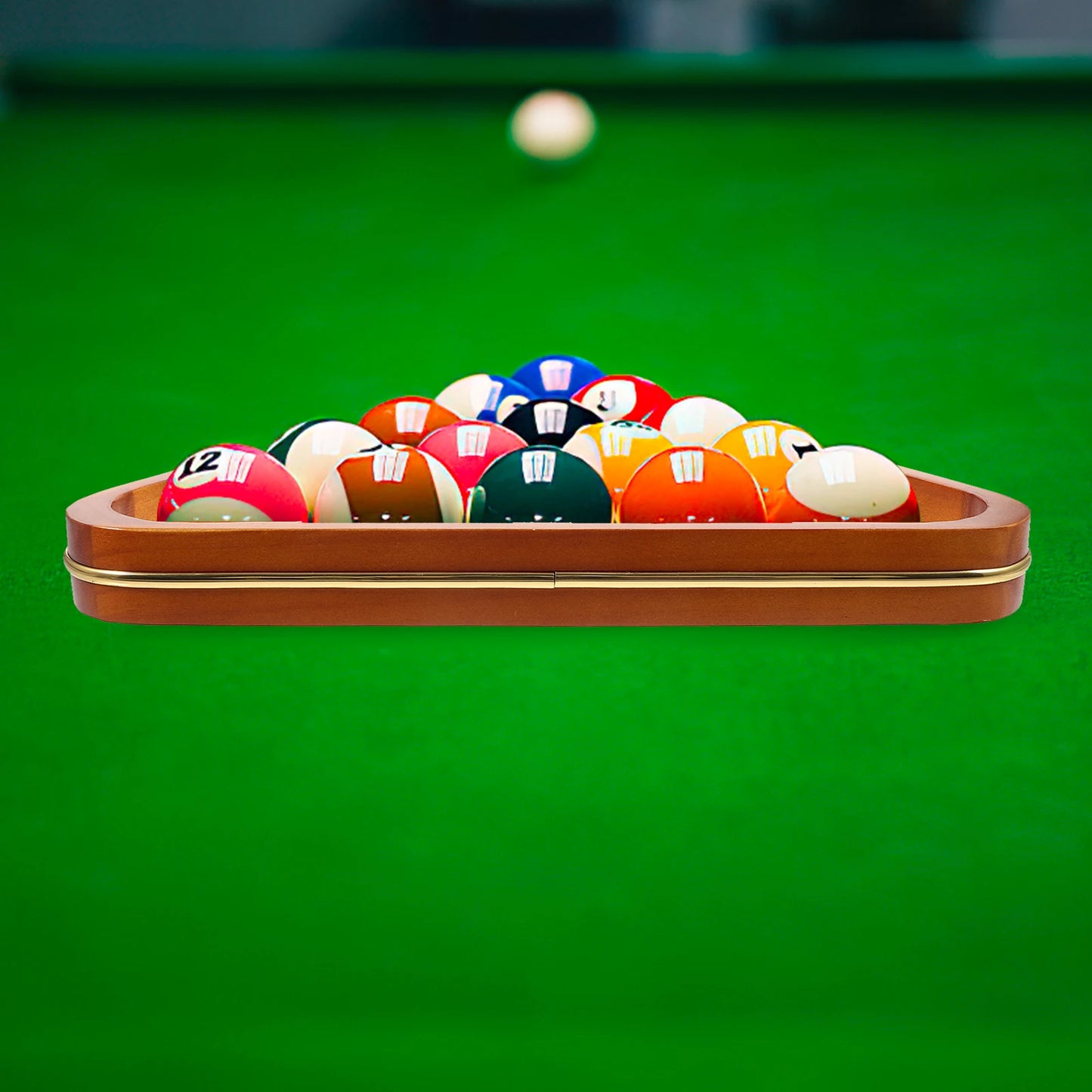 Triangle Frame Billiard Ball Storage Rack Pool Table Accessories Stand Ball Holder Pine Wood Pool Rack Billiard Triangle Snooker