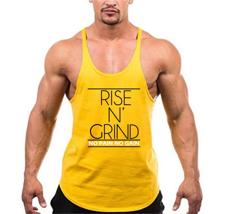 New Cotton Gym Tank Tops Men Sleeveless Tank tops For Boys Bodybuilding Clothing Undershirt Fitness Stringer workout Vest