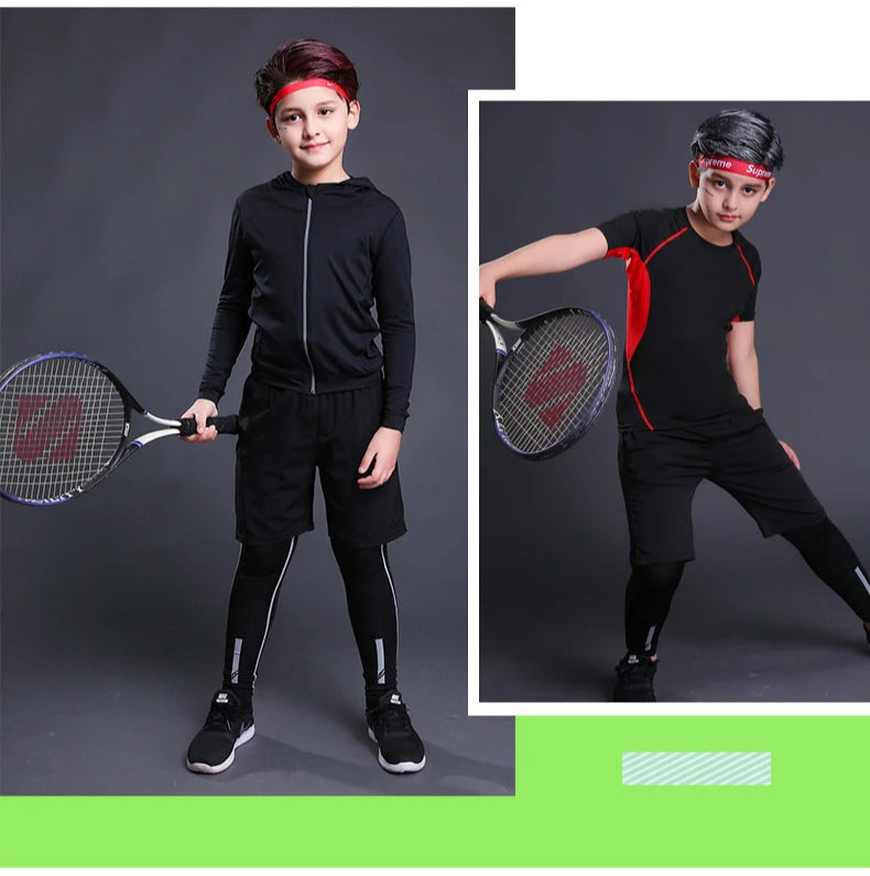 2025 Kids Running Sets 3 PCS Quick Drying Summer Clothing for Girls Basketball Soccer and Fitness Children Sports Sets