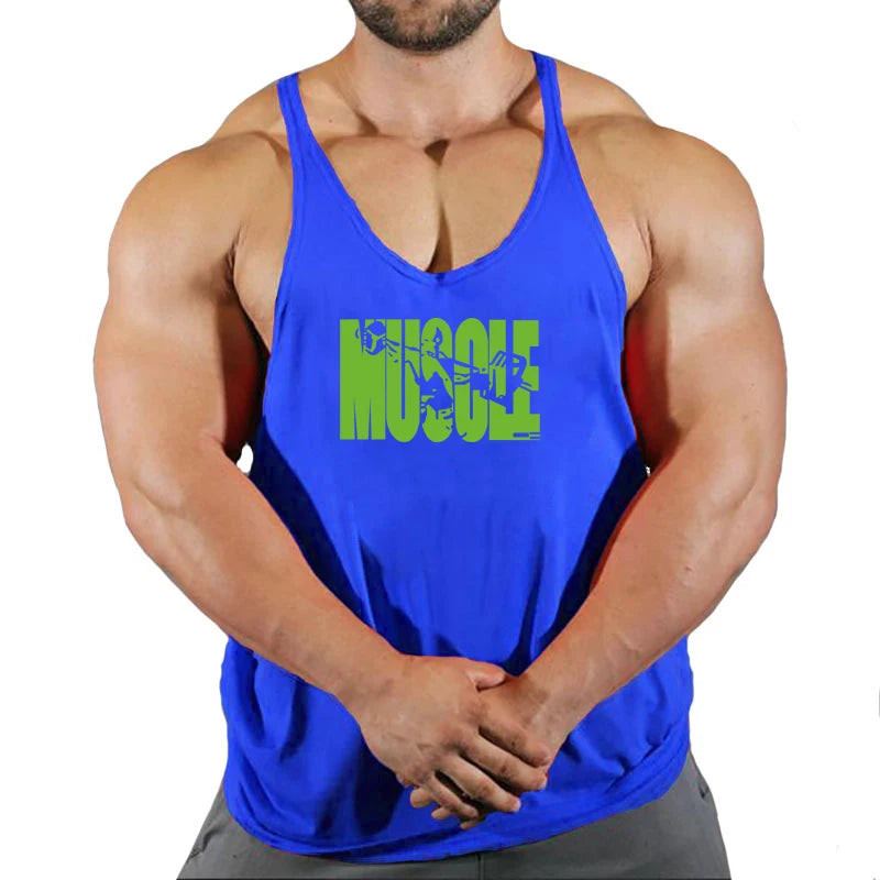 Muscle Guys Cotton Gym Tank Tops Men Sleeveless Tank Tops For Boys Bodybuilding Clothing Undershirt Fitness Stringer Vest
