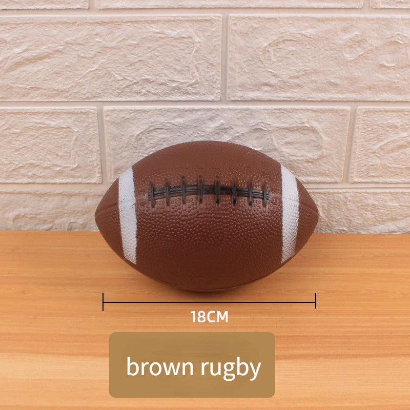 Toy Rugby Children and Teens PVC Inflatable Elastic Toy Ball Sports Sporting Goods Kindergarten Training Prizes FootballAmerican
